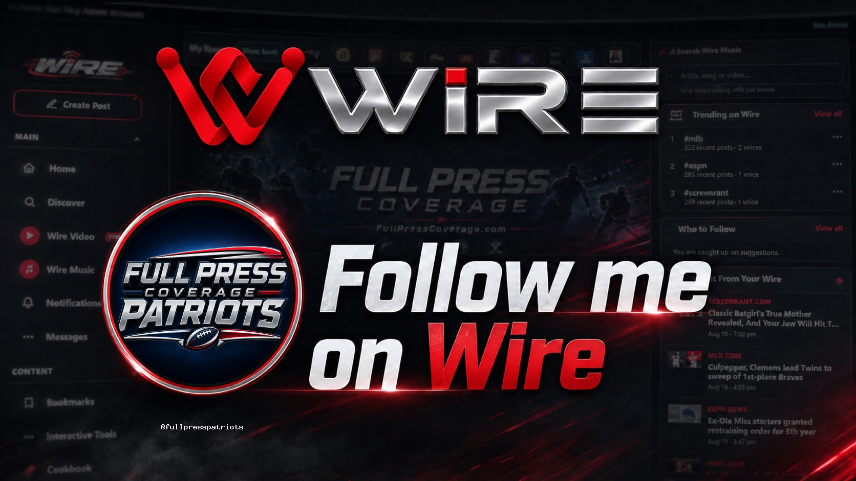 Follow @fullpresspatriots on Wire