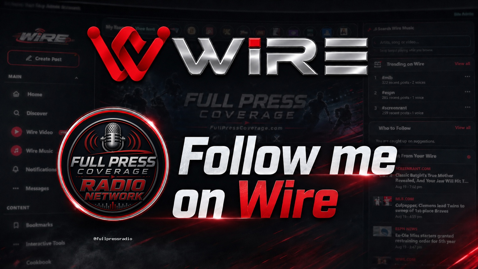 Follow @fullpressradio on Wire