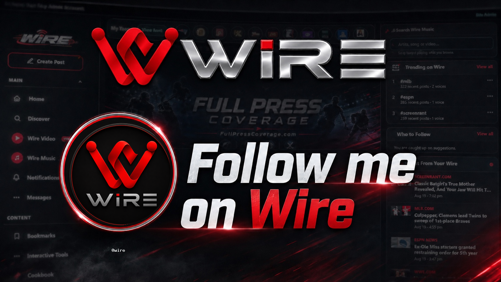 Follow @wire on Wire